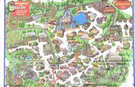 The silver dollar city campground is approximately 1/2 mile south on 265, located on the right. Silver Dollar City 2015 Park Map