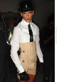 Paris Mens Fashion Week Fall 10 John Galliano Png 415 599 Pixels Futuristic Fashion Male Corset Fashion 1920s Mens Fashion
