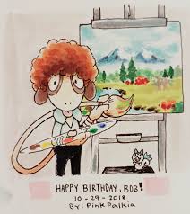 In Honor Of The Late Great Tv Painter Bob Ross Here Is My Art For A Regional Variant Of Smeargle Happy Belated Birthda Happy Belated Birthday Bob Ross Pokemon