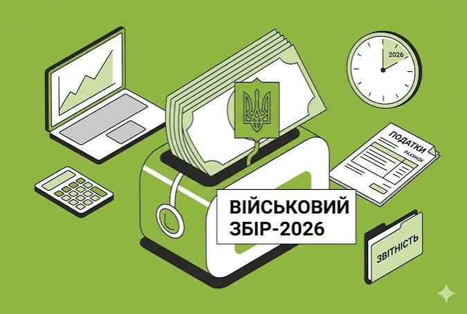 Військовий збір-2026: розмір ставок для ФОПів, ЮО та працівників, строки сплати та розрахунок на прикладах