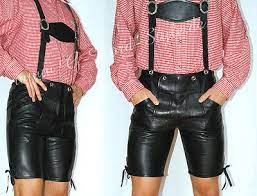 Gay'le kurze Lederhose Trachtenlederhose Pfadfinder spank leather  cuir*Gr.46*037 | eBay