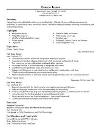 Effective 12/31/2019, all new york city employers must pay a minimum wage of $15.00 per hour, including for domestic workers. Best Full Time Nanny Resume Example From Professional Resume Writing Service