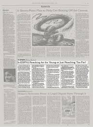 The channel was first launched in 1993 and its inaugural program premiered sportsnight. Tv Sports Is Espn2 Reaching For The Young Or Just Reaching Too Far The New York Times