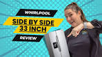 Whirlpool 33-Inch Wide Side-by-Side Refrigerator | Spacious ...