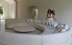 4 and gives a home tour in vogue's 73 questions. Kim Kardashian Kanye West Reveal Outrageous Living Room Feature Hello