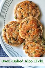 Baked Aloo Tikki Recipe Recipe Recipes Aloo Tikki Recipe Vegan Indian Recipes
