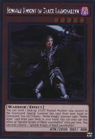Cavaleiro Ignoble De Laundsallyn Preto Yu Gi Oh Fandom Powered By Wikia Yugioh Knight Yugioh Cards