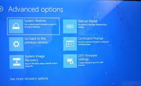 Uefi Firmware Settings In Windows 10 System Restore Windows 10 Operating System Windows