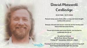 David Maxwell Cartledge 22. 04. 1946