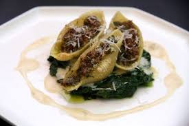 Conchiglioni Aux Escargots Et Pesto De Sauge Slakken
