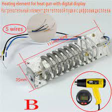 Heating Element For Hot Air Gun Heater Element For Building Hair Dryer With Lcd Digital Display Heat Gun Heat Guns Aliexpress