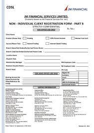 Some document may have the forms filled, you have to erase it manually. Cdsl Non Individual Kyc Form Part B Jm Financial
