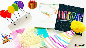 For this one, it is all about adding color and not adding a ton of supplies 🙂 by doing this, it also makes it a postage friendly card. 5 Beautiful Diy Birthday Card Ideas That Anyone Can Make