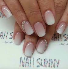 Gradient American Manicure Nail Design Nail Art Nail Salon Irvine Newport Beach Elegant Bridal Nails Bride Nails Bridal Nails