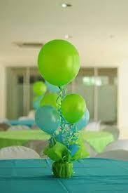 Legallymama Aqua Blue Lime Green First Birthday Party Green Baby Shower Baby Shower Table Birthday Party Centerpieces