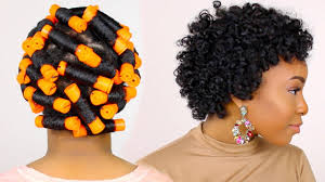 Whether your natural locks are dark brown or ash blonde, we've rounded up 20 popular and easy to do natural hairstyles you're bound to love. How To Perm Rod Set On Short Natural Hair Tutorial Night Time Hair Routine Youtube
