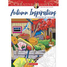 Books and magazines (sub 21). Creative Haven Coloring Books Creative Haven Autumn Inspirations Color By Number Paperback Walmart Com Walmart Com