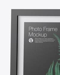 Download Matte Photo Frame Mockup In Stationery Mockups On Yellow Images Object Mockups PSD Mockup Templates