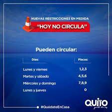En quito, hasta el viernes 20 de marzo, no regirá la medida de restricción vehicular 'hoy no circula'. Recuerda Que A Partir De Este Sabado 28 Municipio De Quito Facebook