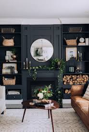 Add a black accent wall to your living room for a beautiful dark contrast. Bold Black Accent Wall Ideas