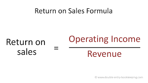 Plug all the numbers into the rate of return formula: Return On Sales Double Entry Bookkeeping
