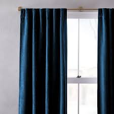 The curtains keep the light out and provides for optimal insulation. Worn Velvet Curtain Regal Blue