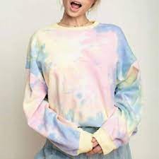 You can refer to our tie dye color chart for a complete list of color recipes, including pastels! Pastel Tie Dye Sweatshirt Women Long Sleeve Pullover Sweatshirts Female Casual Tie Dye Crewneck Sweatshirt Hoodies Sweatshirts Aliexpress