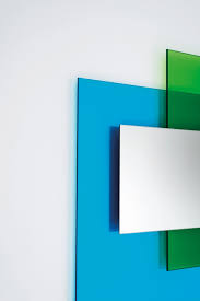 Colour On Colour Design Johanna Grawunder Mirrors Of Different Shapes And Sizes With Frames Composed By Slabs Of Transparent Glass In Different Colours Cuadros