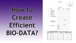 10 biodata form free download. How To Write Efficient Bio Data For Applying A Job Tech Monk