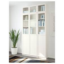 Billy Oxberg Bookcase White Glass 47 1 4x11 3 4x93 1 4
