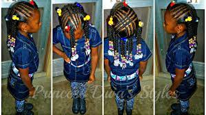 Little Girls Hair Style Remix Braids Ponytails Beads Barrettes Kids Style Hair Kids Braided Hairstyles Kids Hairstyles