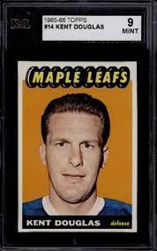 1965-66 TOPPS #14 KENT DOUGLAS KSA 9 MINT