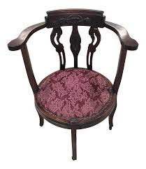 Amazing gallery of interior design and decorating ideas of corner chair in bedrooms, living rooms, dens/libraries/offices, girl's rooms. Antique Carved Back Corner Chair Chairish