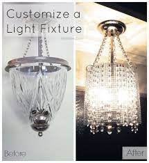 Modified Light Fixture Update Light Fixtures Diy Chandelier Upcycled Home Decor