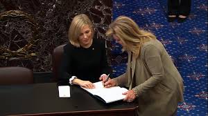 (one resigned before the senate could complete the trial.)69 only three presidents of the united states. 20 Senators Are Signing An Oath Book To Serve As Impeachment Jurors