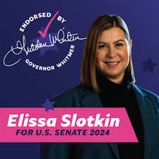 I'm proud to endorse Elissa Slotkin to be the Michigan's next U.S. Senator!  She's been a staunch supporter of working families—fighting for affordable  health care, defending our fundamental rights, and keeping our