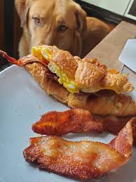 The Costco Croissants Are Incredible Everything On This Plate Is From Costco Thanks To All The Hard Working Employees On The Front Lines Keeping Us Well Kept In Bacon Costco