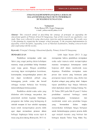 4 contoh soal studi kasus seleksi substansi calon kepala sekolah. Https Media Neliti Com Media Publications 230864 Strategi Kepemimpinan Kepala Sekolah Dal E19209bb Pdf