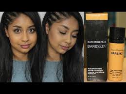 bareminerals bareskin pure brightening serum foundation first impression review