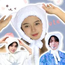 Baekhyun White Bear Hat Crochet🤍 Dm us for customs or you can also click  the link