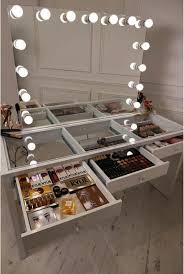 The vanity set is expertly designed from hardwood and mdf and a seat with 100% cotton upholstery material. Makeup Vanity In Bedroom Round Makeup Looks Mac Beneath Makeup Artist Education And Trainin Makeup Organization Vanity Diy Diy Beauty Room Bathroom Mirrors Diy
