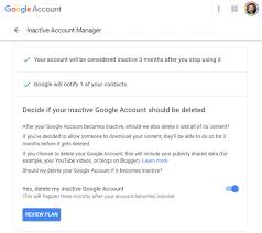 Click on delete google account and data. How To Pass On Or Completely Erase Your Google Account Data After You Re Gone