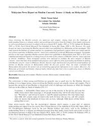 Pdf Malaysian News Report On Muslim Converts Issues A Study On Malaysiakini