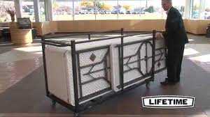 See more ideas about build a table, table plans, folding table. Lifetime Table Cart 80193 Folding Table Storage Truck Youtube