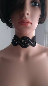 Boho Wedding Beaded Leaf Lace Choker, Delicate Handmade Necklace, Wedding  Neck Accessories/ FREE SHIPPING