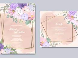 Colourful Wedding Invitation Card