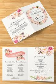 50 Unforgettable Ideas For Your Wedding Programs Wedding Programs Wedding Booklet Wedding Invitations