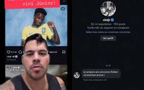 Influenciador alega ter recebido ameaça de Vini Jr.