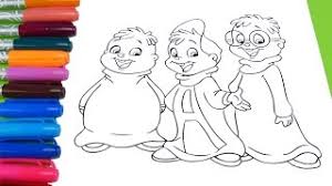 Tags activities, coloring pages, kids, preschools, printable, worksheets. Alvin And The Chipmunks Coloring Page Color Alvin Simon Theodore For Kids Children Youtube