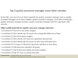 And immediately decided to draft an application for the position of a quality assurance analyst. Top 5 Quality Assurance Manager Cover Letter Samples